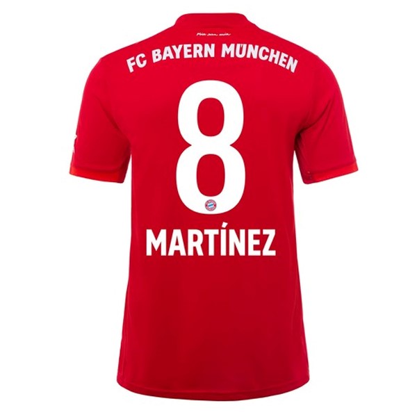 Camiseta Bayern Munich NO.8 Martinez 1ª 2019/20 Rojo